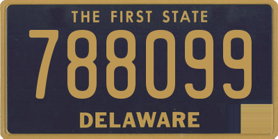 DE license plate 788099