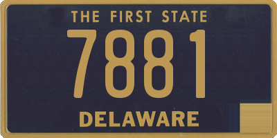 DE license plate 7881
