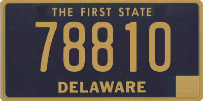 DE license plate 78810