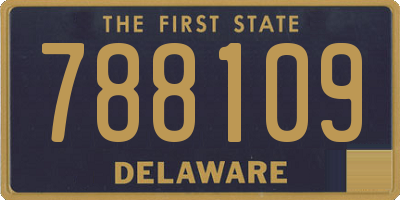 DE license plate 788109