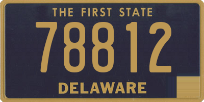 DE license plate 78812