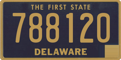 DE license plate 788120