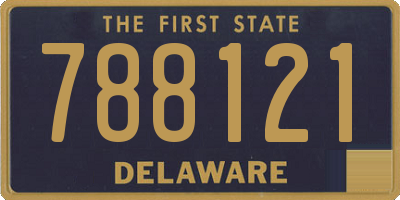 DE license plate 788121