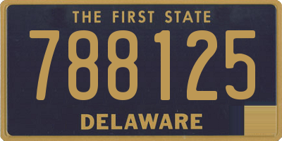 DE license plate 788125