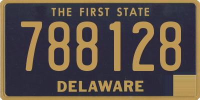 DE license plate 788128