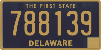 DE license plate 788139