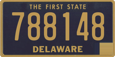 DE license plate 788148