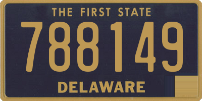 DE license plate 788149