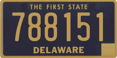 DE license plate 788151