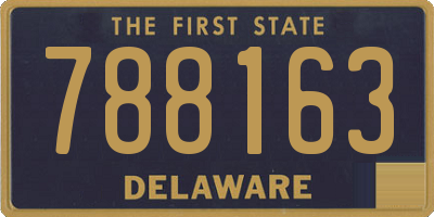 DE license plate 788163