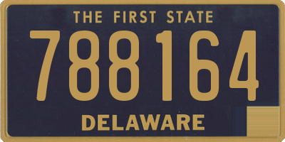 DE license plate 788164