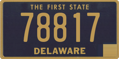 DE license plate 78817