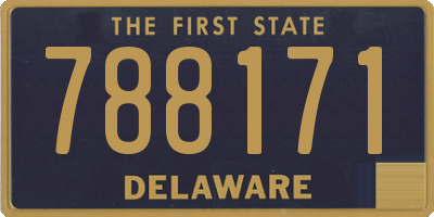 DE license plate 788171
