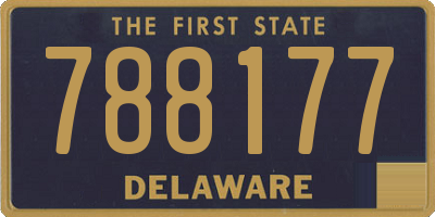 DE license plate 788177