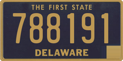 DE license plate 788191