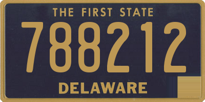 DE license plate 788212