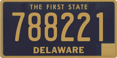 DE license plate 788221