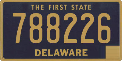 DE license plate 788226
