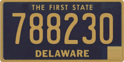 DE license plate 788230