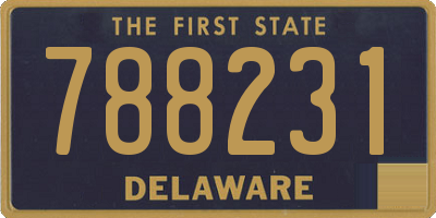 DE license plate 788231