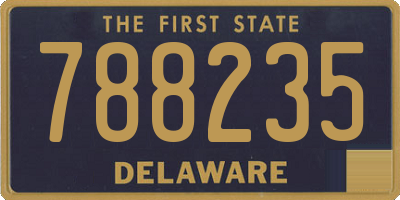 DE license plate 788235