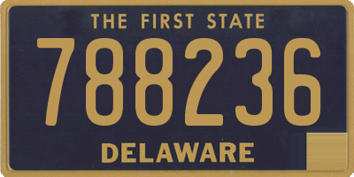 DE license plate 788236