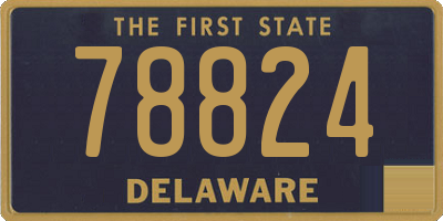 DE license plate 78824