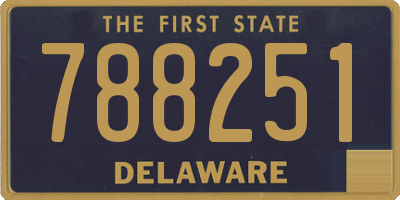 DE license plate 788251