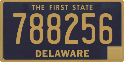 DE license plate 788256
