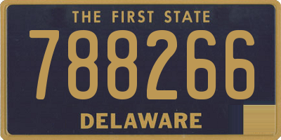 DE license plate 788266