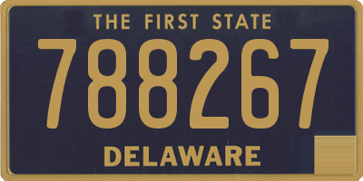 DE license plate 788267