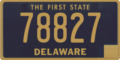 DE license plate 78827