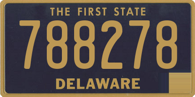 DE license plate 788278
