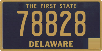 DE license plate 78828