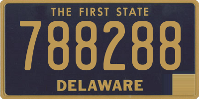 DE license plate 788288