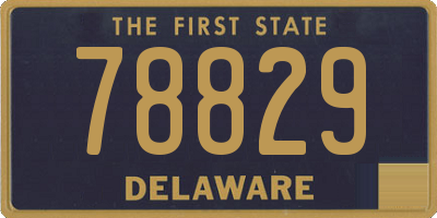 DE license plate 78829