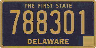 DE license plate 788301