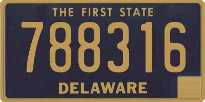DE license plate 788316