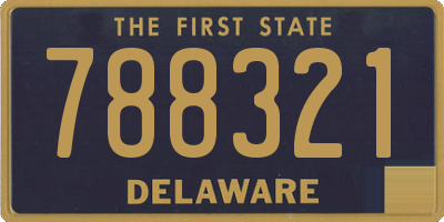 DE license plate 788321