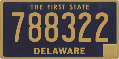 DE license plate 788322