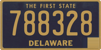 DE license plate 788328