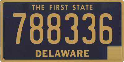 DE license plate 788336