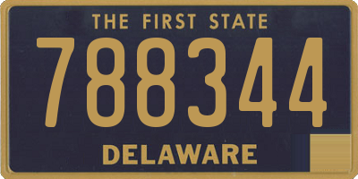 DE license plate 788344