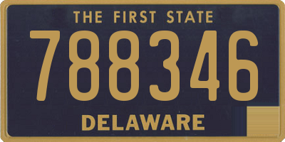 DE license plate 788346