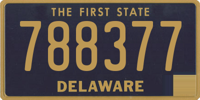 DE license plate 788377