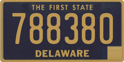 DE license plate 788380