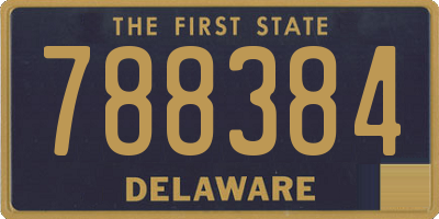 DE license plate 788384