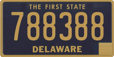 DE license plate 788388
