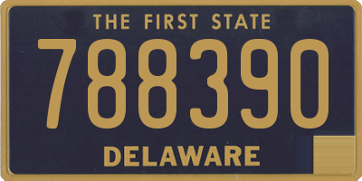 DE license plate 788390