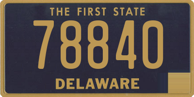 DE license plate 78840